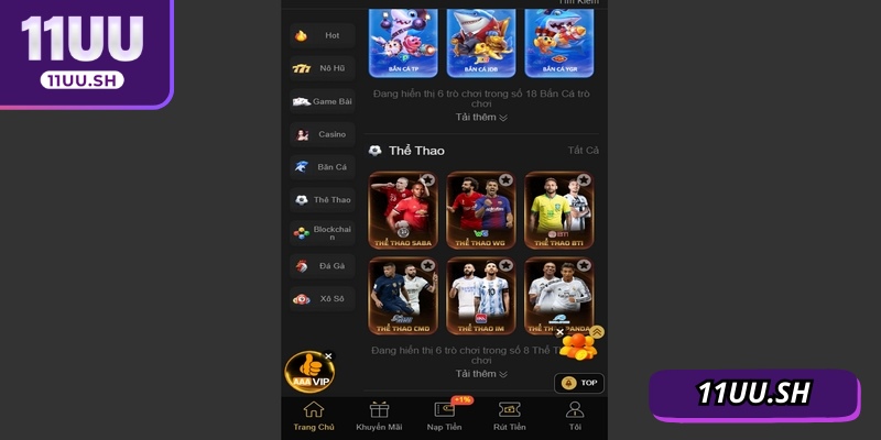 Đăng nhập 11UU giúp người chơi tiếp cận hệ thống siêu tốc